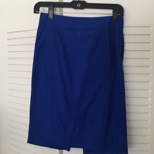 WHBM blue pencil skirt